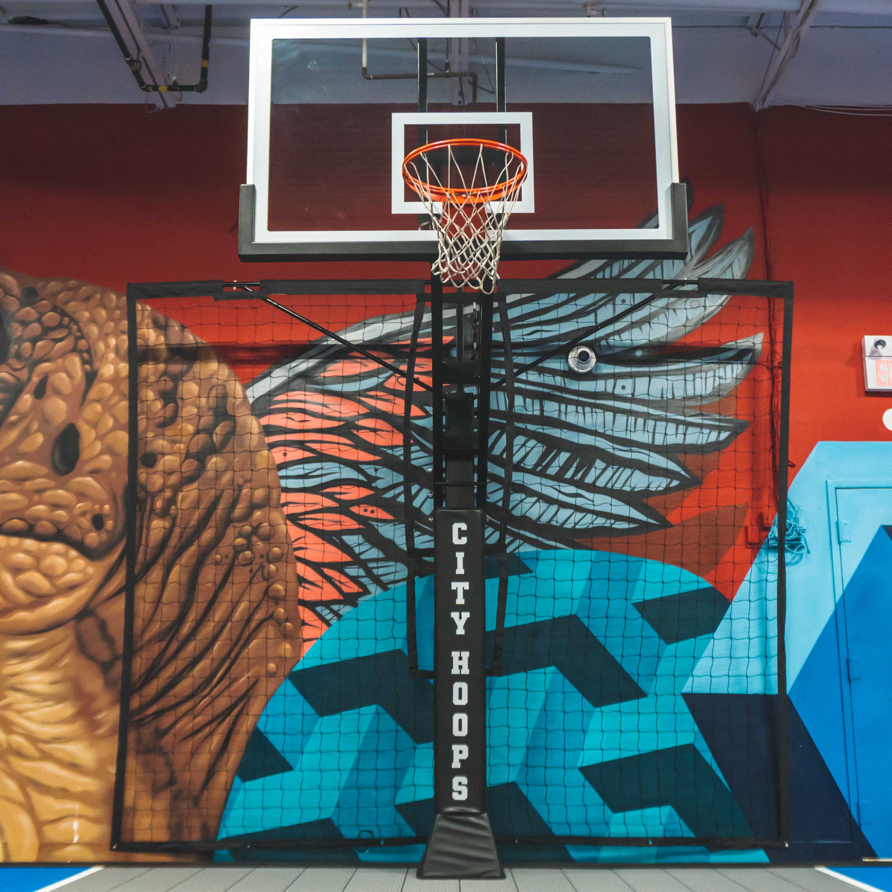 Basketball Backstop Netting System - City Hoops